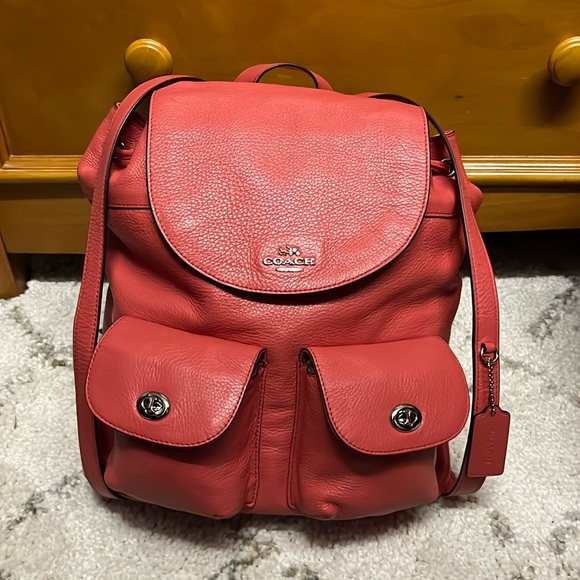 Coach Coral backpac purse! No rust on accouterments, no stains, see pics. - Picture 1 of 5